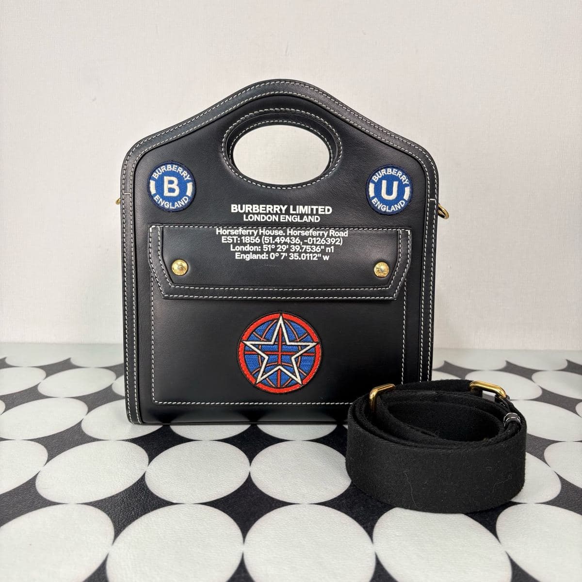 Burberry Pocket Bag (badge), , condition grade A