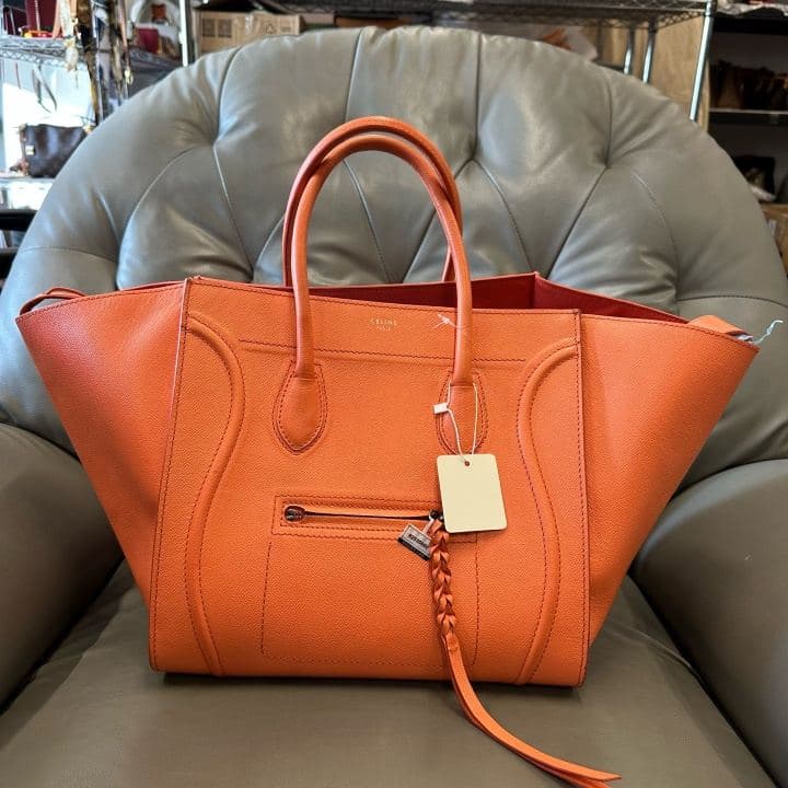 Celine Luggage, Orange, condition grade A