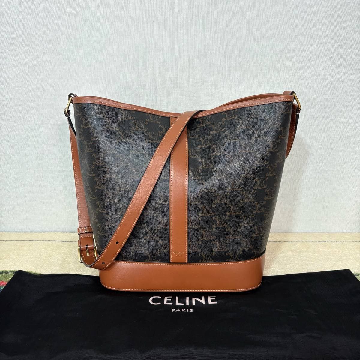 Celine Triomphe Canvas Tote, , condition grade A