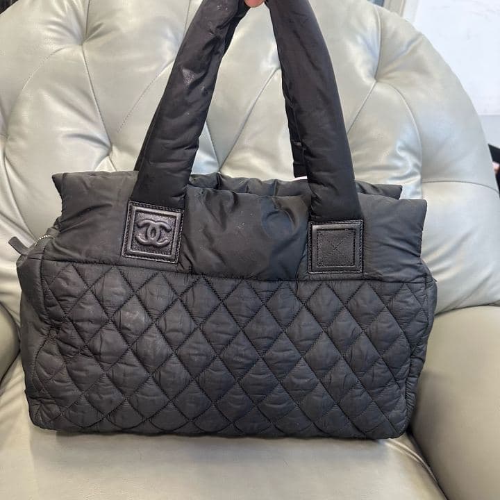 Chanel Coco Cocoon Tote, Black, condition grade A