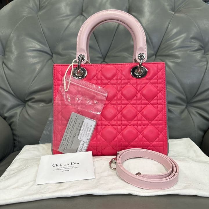 Dior Lady Dior Medium, Multicolour, condition grade A