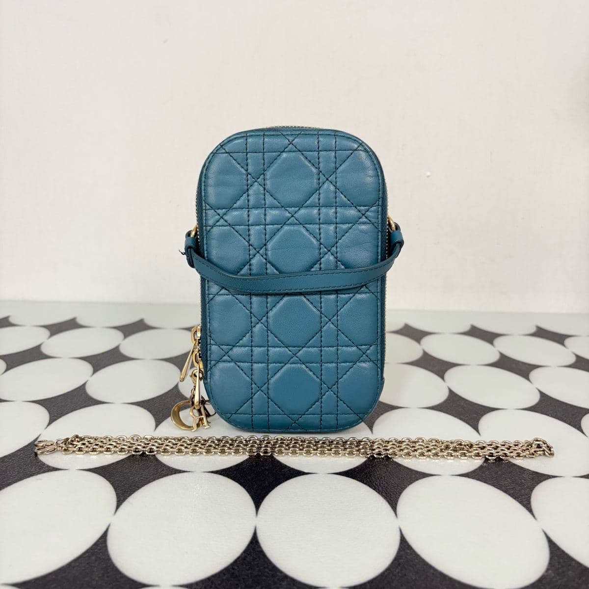 Dior Cannage Phone Pouch — photo 1
