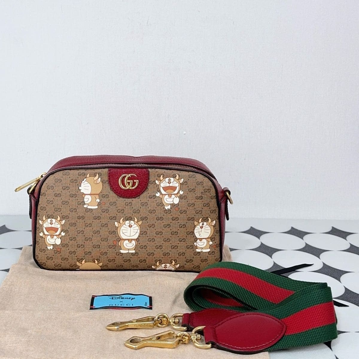 Gucci Doraemon x Gucci Camera Bag, , condition grade A