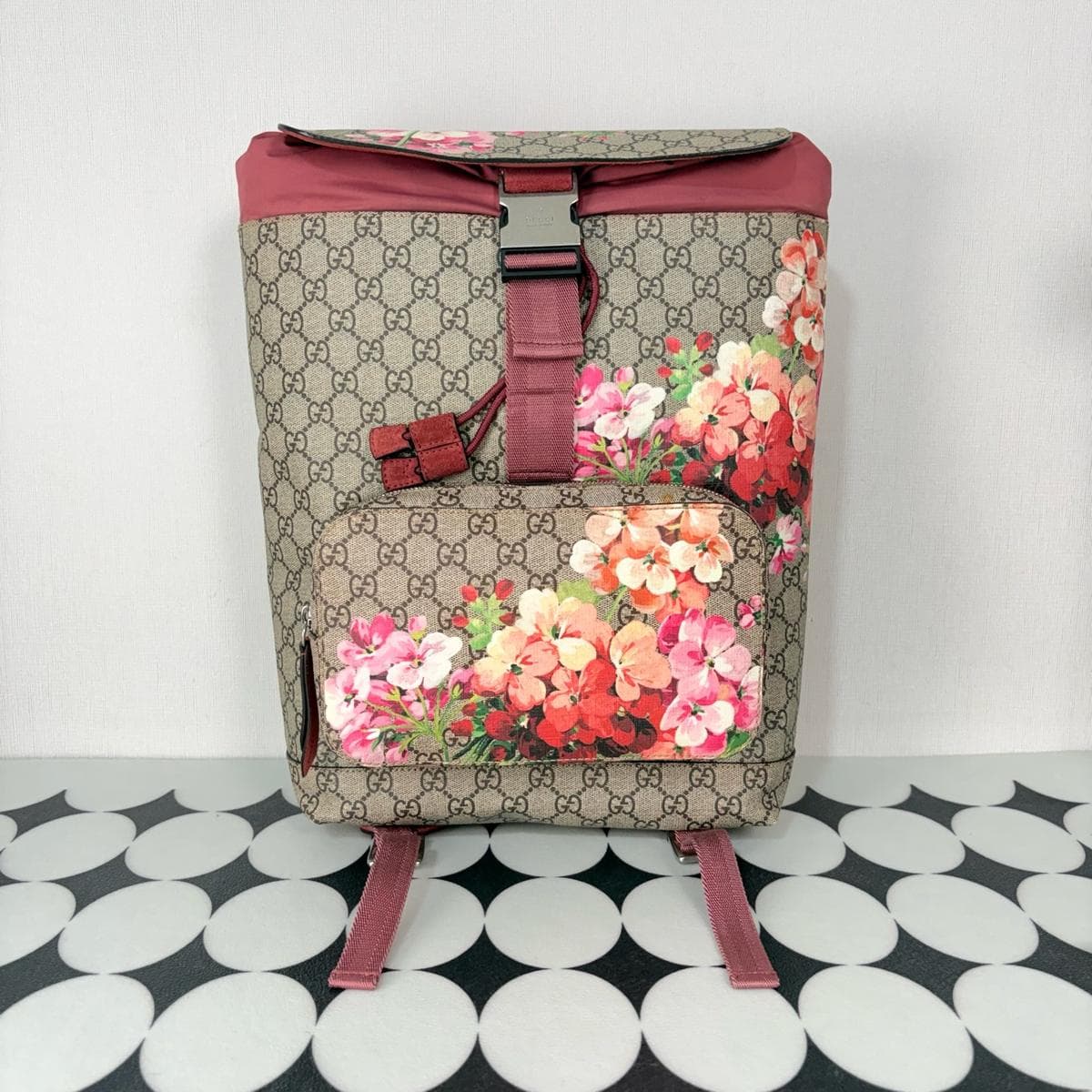 Gucci GG Blooms Backpack, Red, condition grade A