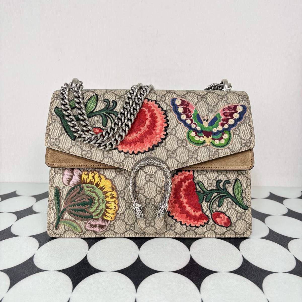 Gucci Dionysus Large (embroidered flowers), , condition grade A