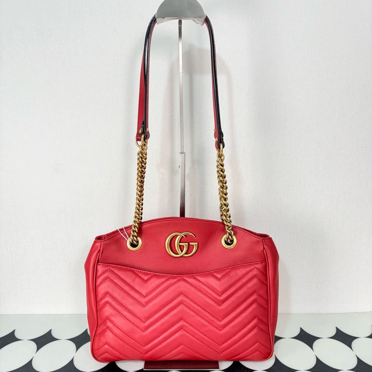 Gucci GG Marmont Chain Shoulder Bag, , condition grade A