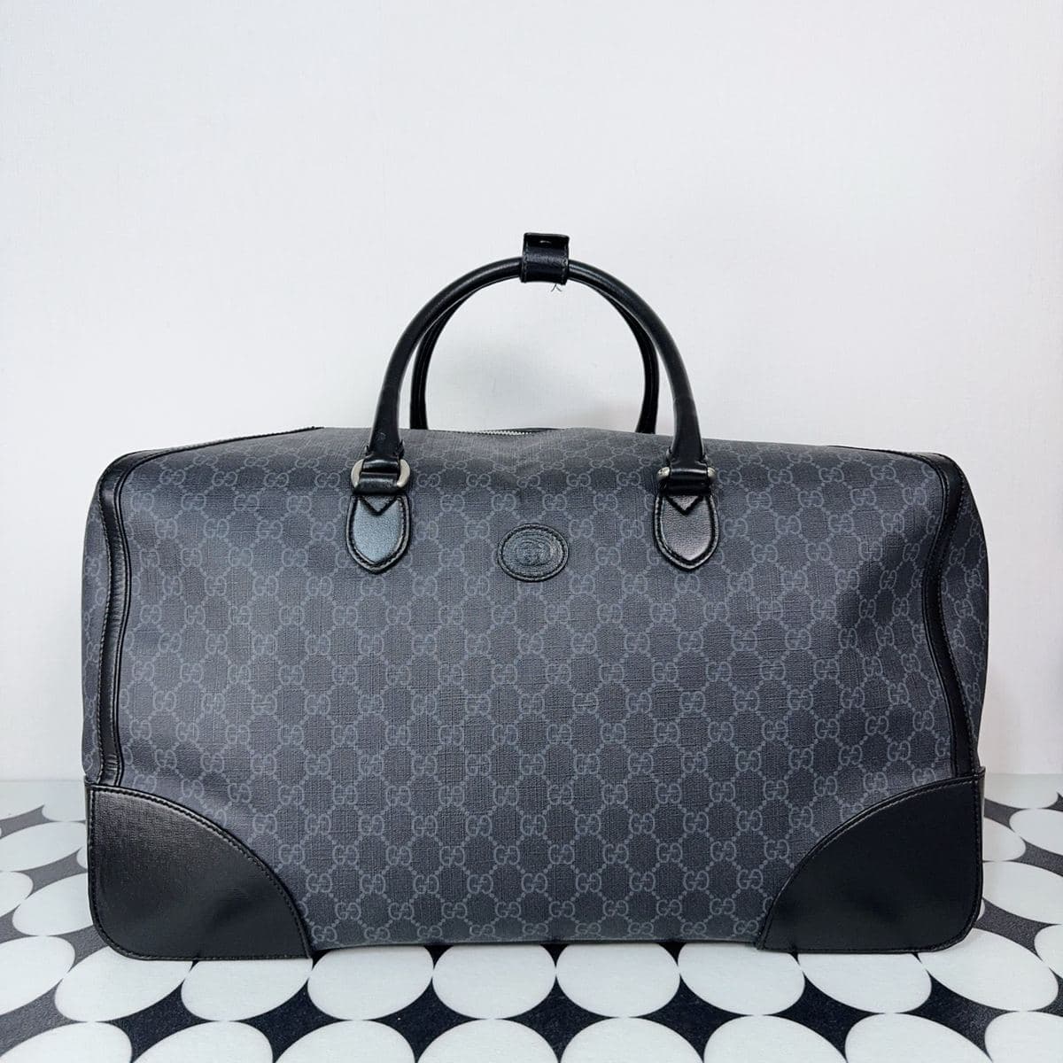 Gucci GG Travel Duffle, Black, condition grade A