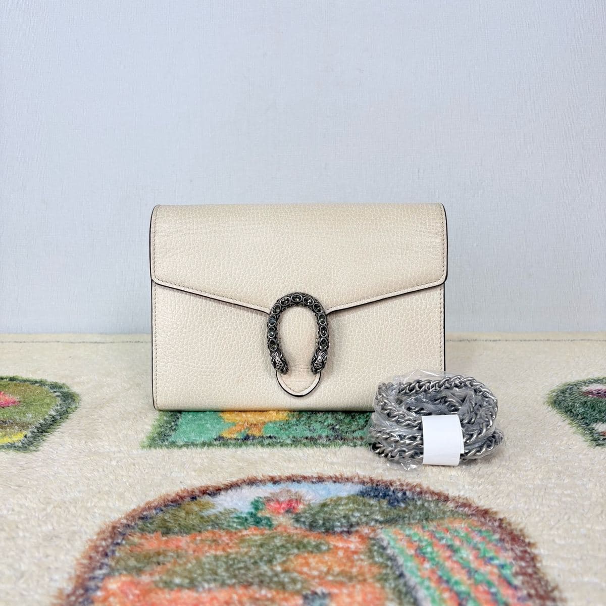 Gucci Dionysus Wallet on Chain, White, condition grade A