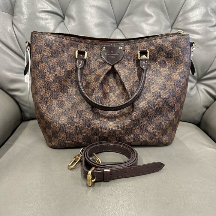 Louis Vuitton Damier Ebène Dome Handbag, Brown, condition grade A