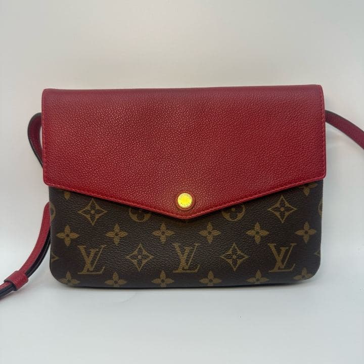 Louis Vuitton Monogram Envelope Bag, Brown, condition grade A