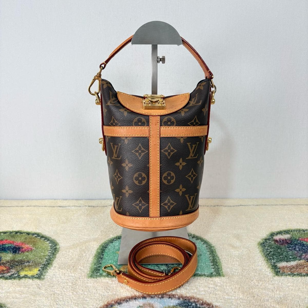 Louis Vuitton Monogram Cylindrical Shoulder Bag, Brown, condition grade A