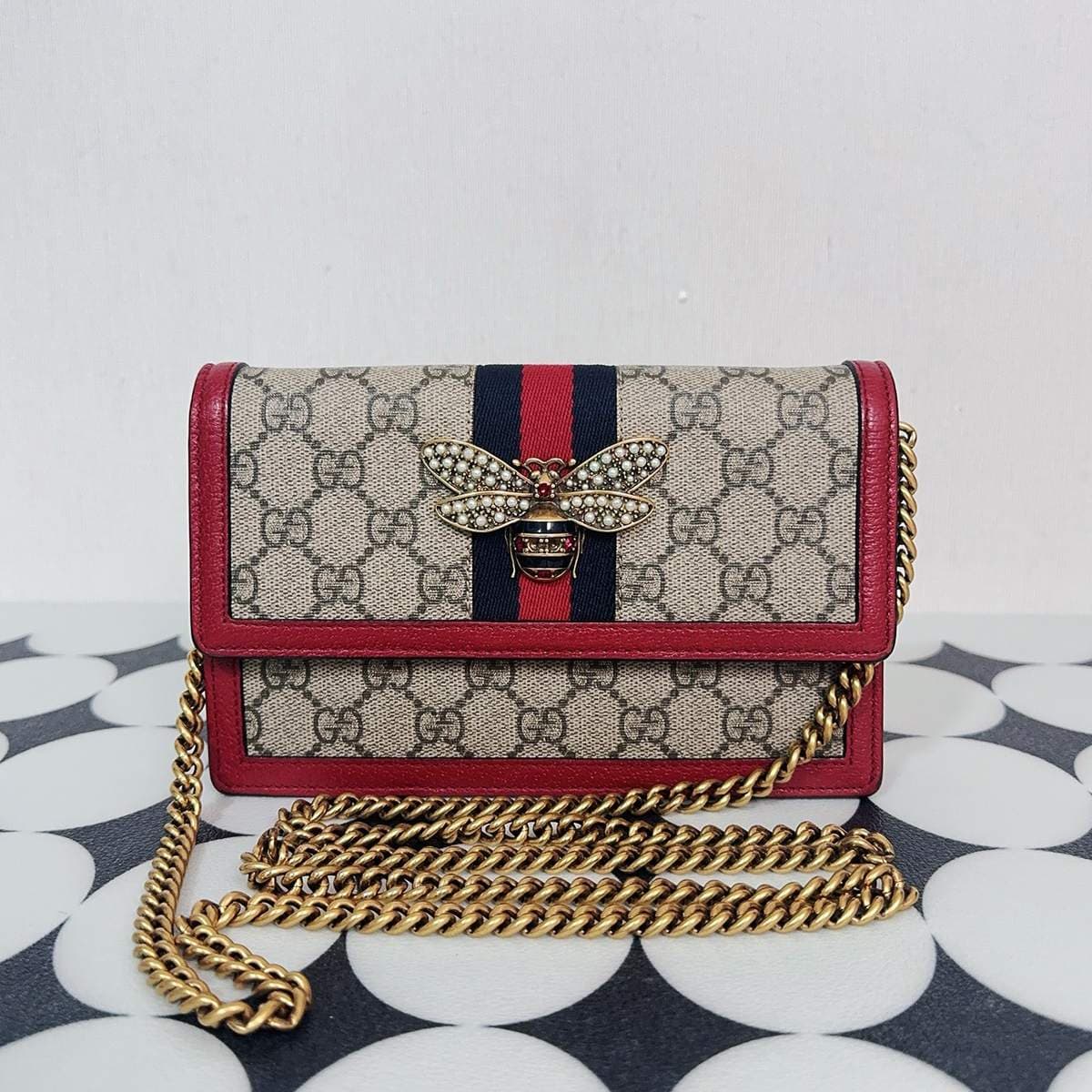 Gucci Queen Margaret Wallet on Chain, , condition grade A